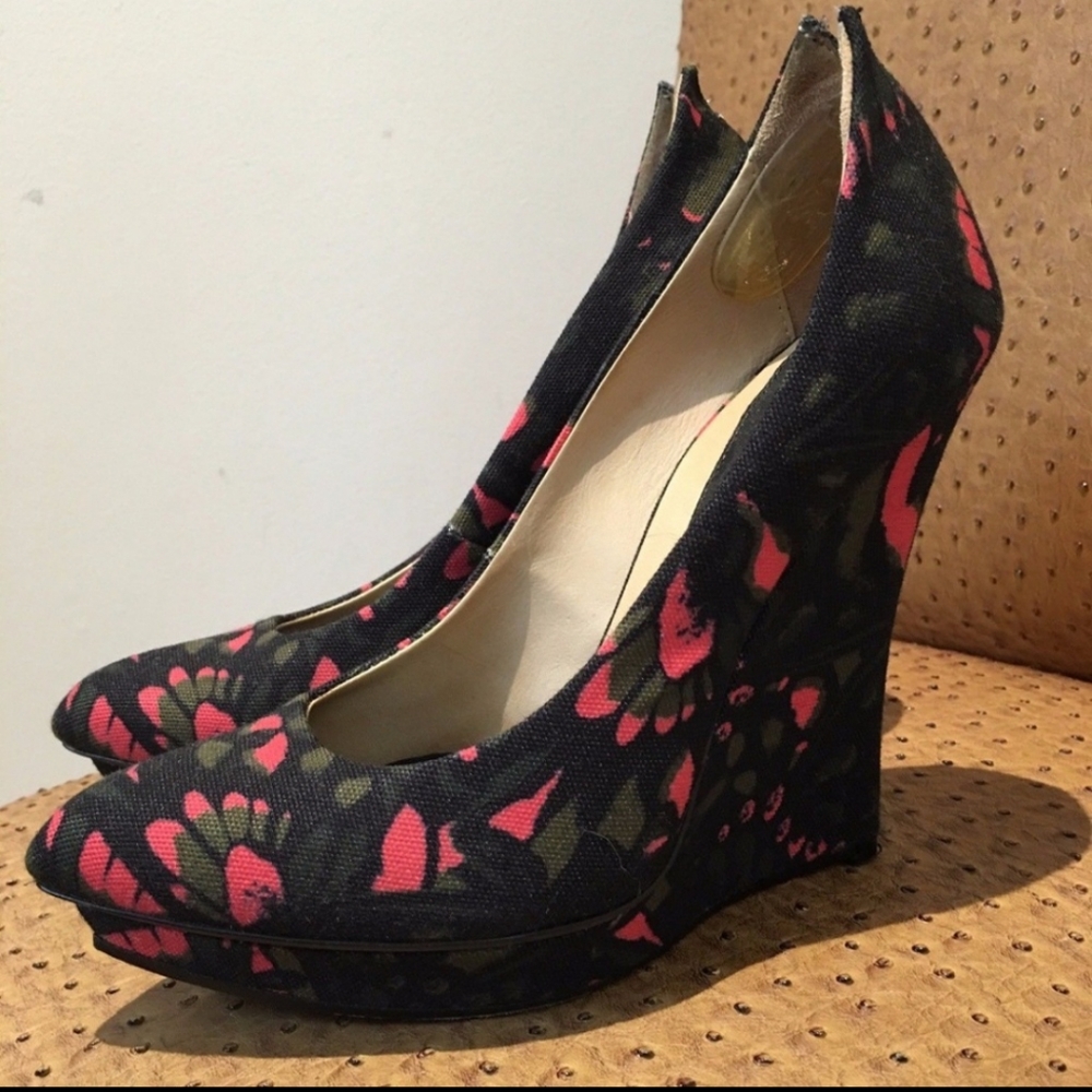 Alexander McQueen platform wedge heels